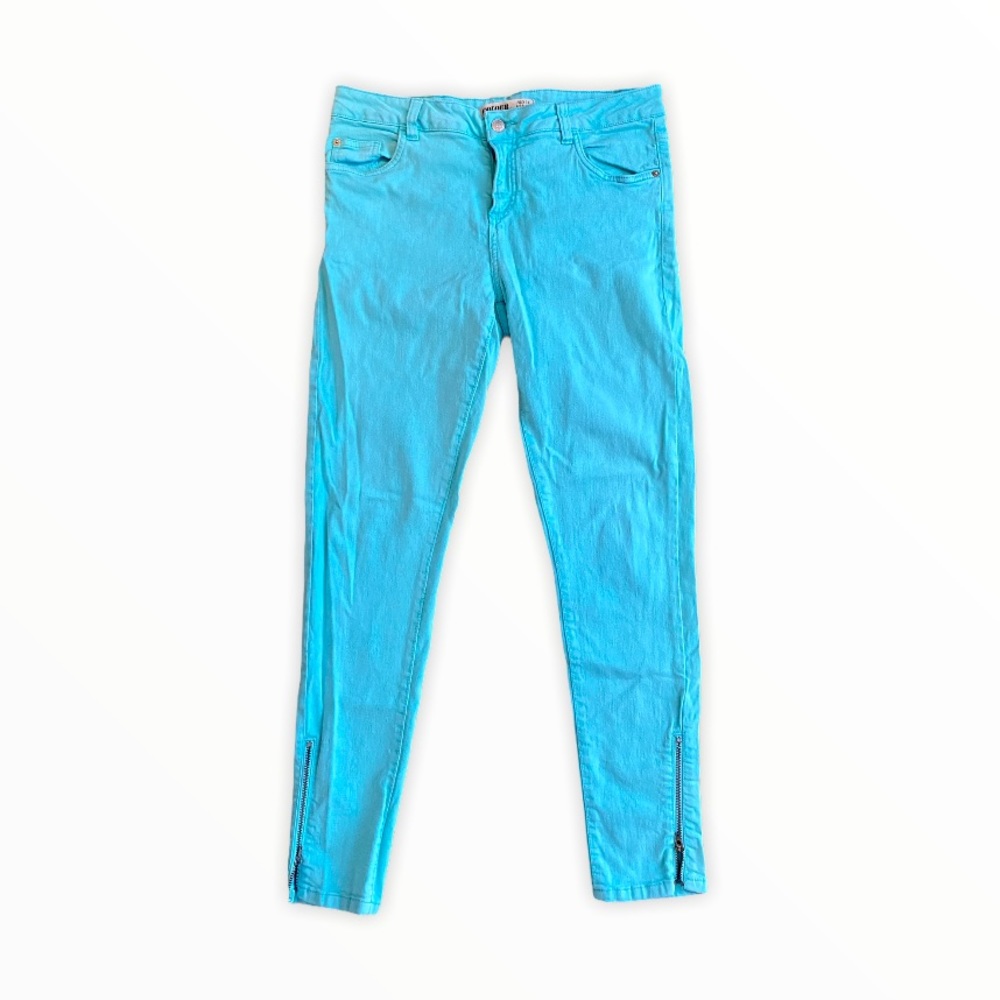 Cotton On Jeans- turquoise/mint colour (size 10)